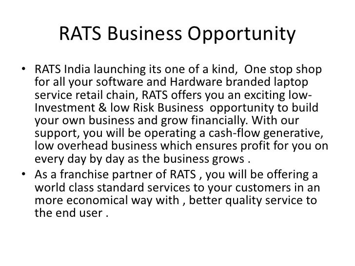 Uniform franchise offering circular (ufoc) rats