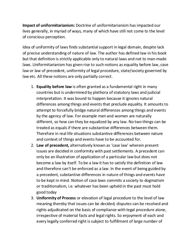 Uniformitarianism versus naturalism