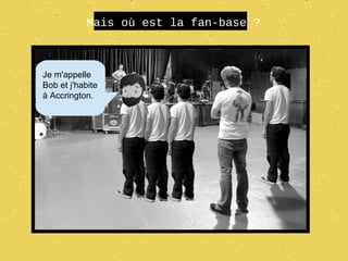 Mais où est la fan-base ?



Je m'appelle
Bob et j'habite
à Accrington.
 