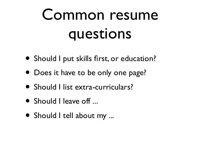 resumes and job interviews for tech jobs