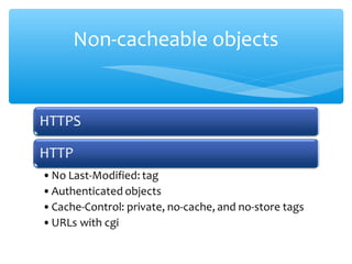 Non-cacheable objects
 