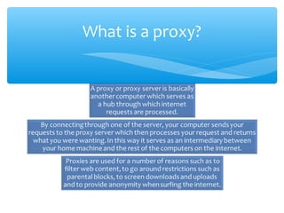 What is a proxy?
 