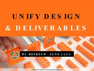 UNIFY DESIGN & DELIVERABLES ,[object Object],Prepared by Nathan Curtis  ©  EightShapes LLC 