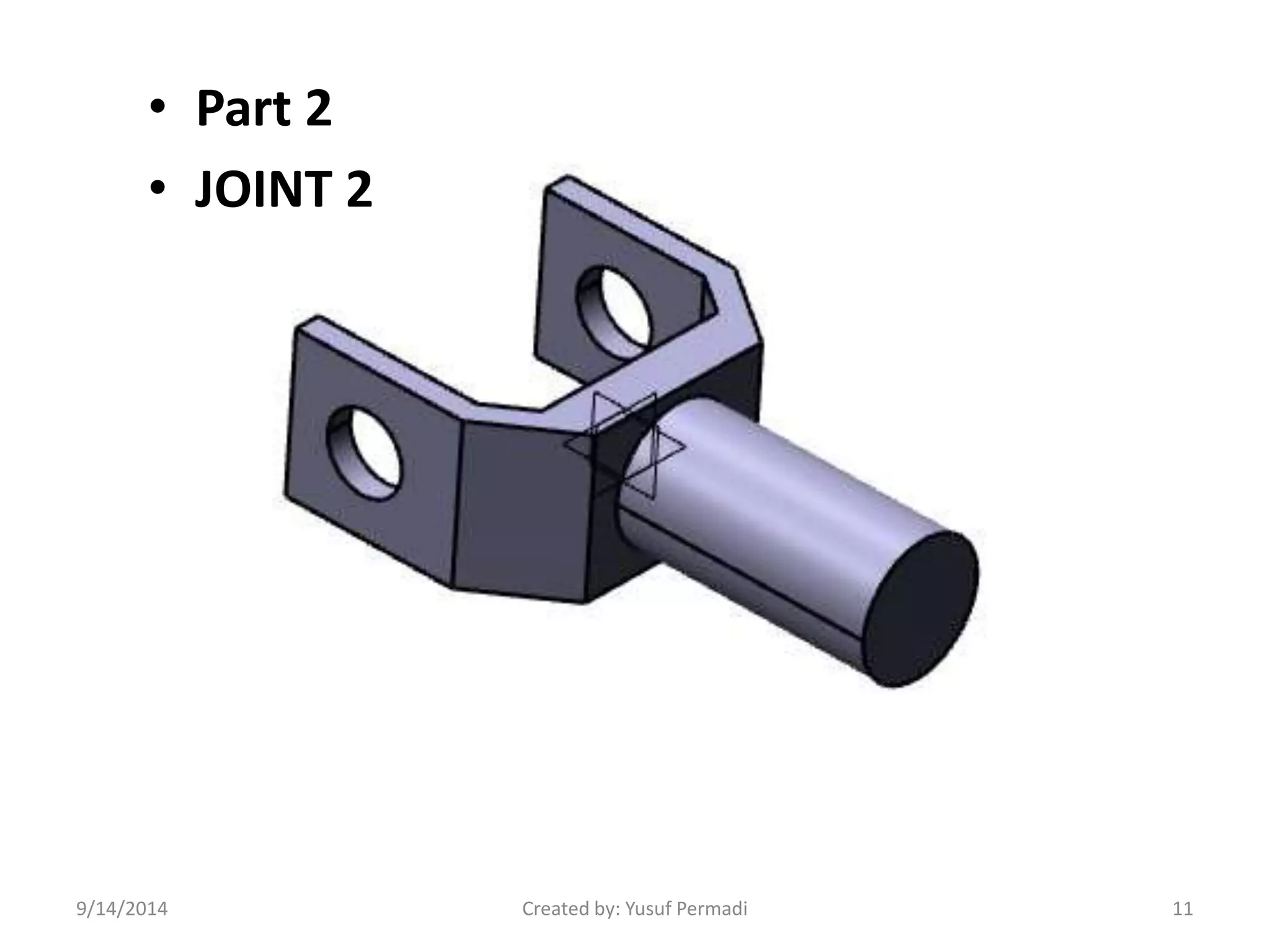 • Part 2 
• JOINT 2 
9/14/2014 Created by: Yusuf Permadi 11 
 