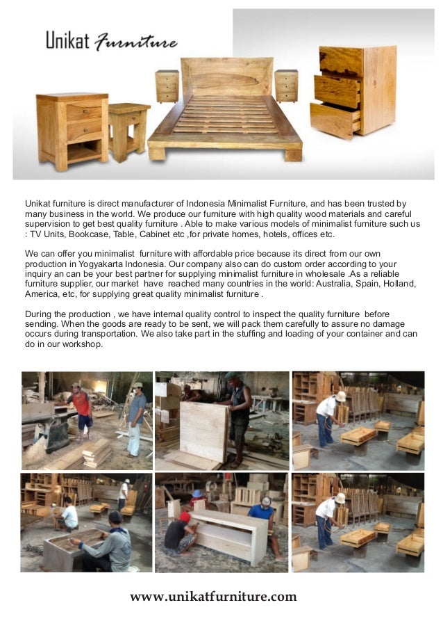 Indonesia Minimalist Furniture Manufacturer Unikat Furniture