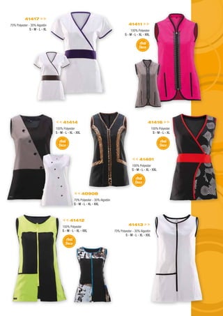 41411
100% Polyester
S - M - L - XL - XXL
41417
70% Polyester - 30% Algodón
S - M - L - XL
41414
100% Polyester
S - M - L - XL - XXL
41401
100% Polyester
S - M - L - XL - XXL
40908
70% Polyester - 30% Algodón
S - M - L - XL - XXL
41412
100% Polyester
S - M - L - XL - XXL
41413
70% Polyester - 30% Algodón
S - M - L - XL - XXL
41416
100% Polyester
S - M - L - XL
Anti
Deco
Anti
Deco
Anti
Deco
Anti
Deco
Anti
Deco
 