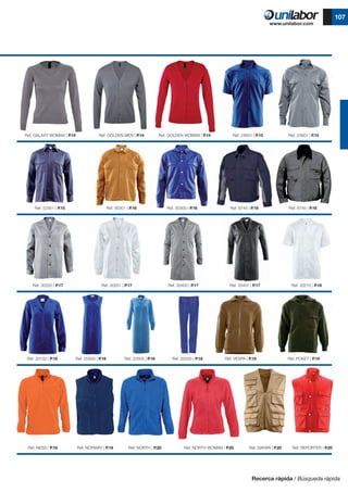 Ref. GALAXY WOMAN | P.14
Ref. 22301 | P.15
Ref. 30200 | P.17
Ref. 20102 | P.18
Ref. NESS | P.19 Ref. NORWAY | P.19 Ref. NORTH | P.20 Ref. NORTH WOMAN | P.20 Ref. SAFARI | P.20 Ref. REPORTER | P.20
Ref. 20503 | P.18 Ref. 20505 | P.18 Ref. 20203 | P.18 Ref. VESPA | P.19 Ref. POKET | P.19
Ref. GOLDEN MEN | P.14
Ref. 30301 | P.16
Ref. 30201 | P.17
Ref. GOLDEN WOMAN | P.14
Ref. 30300 | P.16
Ref. 30400 | P.17
Ref. 24601 | P.15
Ref. 8745 | P.16
Ref. 30401 | P.17
Ref. 23601 | P.15
Ref. 8745 | P.16
Ref. 30210 | P.18
107
Recerca ràpida / Búsqueda rápida
 