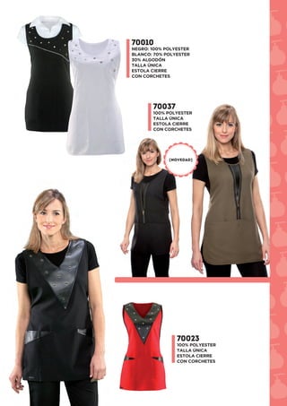 70010
NEGRO: 100% POLYESTER
BLANCO: 70% POLYESTER
30% ALGODÓN
TALLA ÚNICA
ESTOLA CIERRE
CON CORCHETES
70037
100% POLYESTER
TALLA ÚNICA
ESTOLA CIERRE
CON CORCHETES
70023
100% POLYESTER
TALLA ÚNICA
ESTOLA CIERRE
CON CORCHETES
[NOVEDAD]
 