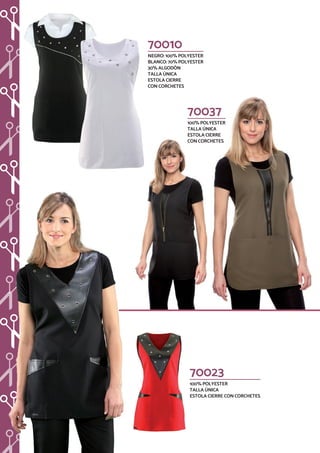 70010
NEGRO: 100% POLYESTER
BLANCO: 70% POLYESTER
30% ALGODÓN
TALLA ÚNICA
ESTOLA CIERRE
CON CORCHETES
70037
100% POLYESTER
TALLA ÚNICA
ESTOLA CIERRE
CON CORCHETES
70023
100% POLYESTER
TALLA ÚNICA
ESTOLA CIERRE CON CORCHETES
 