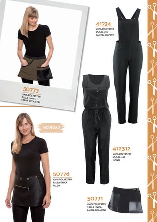 41234
100% POLYESTER
XS-S-M-L-XL
PANTALÓN-PETO
412312
100% POLYESTER
XS-S-M-L-XL
MONO
50771
100% POLYESTER
TALLA ÚNICA
FALDA-DELANTAL
50776
100% POLYESTER
TALLA ÚNICA
FALDA
NOVEDAD
50773100% POLYESTERTALLA ÚNICA
FALDA-DELANTAL
 