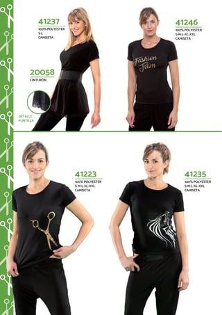 41235
100% POLYESTER
S-M-L-XL-XXL
CAMISETA
41246
100% POLYESTER
S-M-L-XL-XXL
CAMISETA
41237
100% POLYESTER
S-L
CAMISETA
20058
CINTURÓN
DETALLE
PUNTILLA
41223
100% POLYESTER
S-M-L-XL-XXL
CAMISETA
 