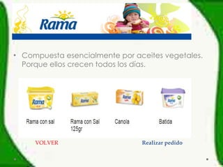 Compuesta esencialmente por aceites vegetales. Porque ellos crecen todos los días. VOLVER Realizar pedido 