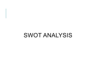 SWOT ANALYSIS
 