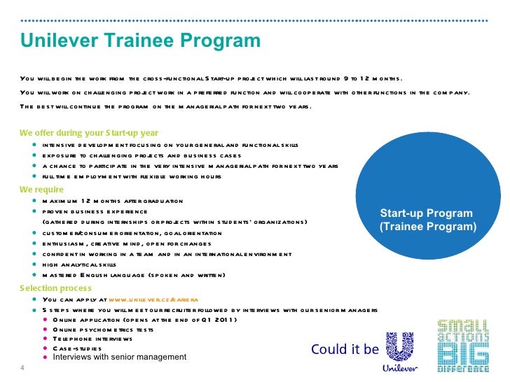 Unilever career opportunities