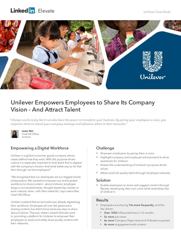 case study of unilever Written case study unilever question 1 briefly explain the concept of integrated marketing communication (imc) how well has unilever – (product brand selected) used the main elements of the promotion mix to create an imc justify and support your answer with examples of the various elements used. case study of unilever Written case study unilever question 1 briefly explain the concept of integrated marketing communication (imc) how well has unilever – (product brand selected) used the main elements of the promotion mix to create an imc justify and support your answer with examples of the various elements used.