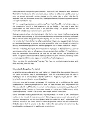 Unilever en la india