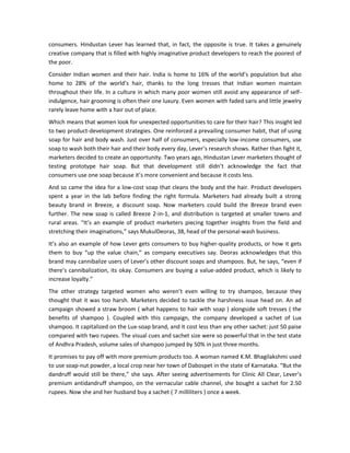 Unilever en la india