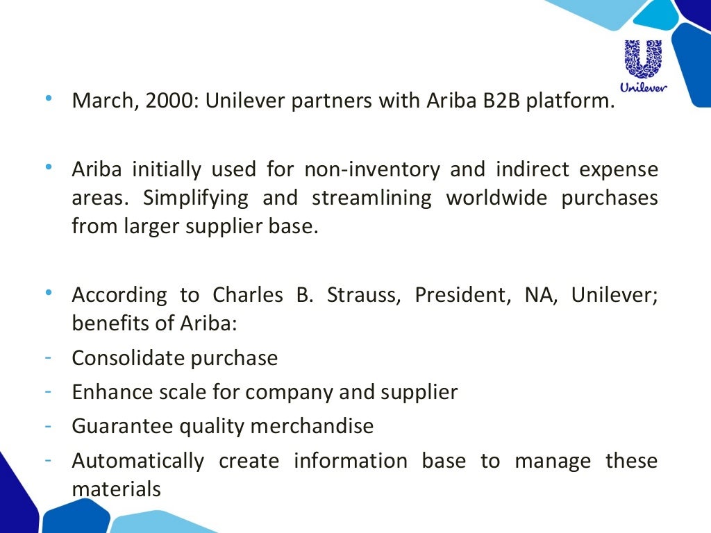 Unilever Supply Chain Management