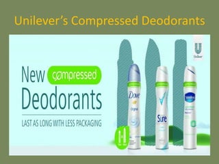 Unilever’s Compressed Deodorants
 