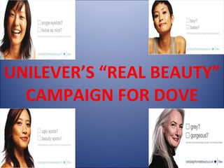 UNILEVER’S “REAL BEAUTY” CAMPAIGN FOR DOVE 