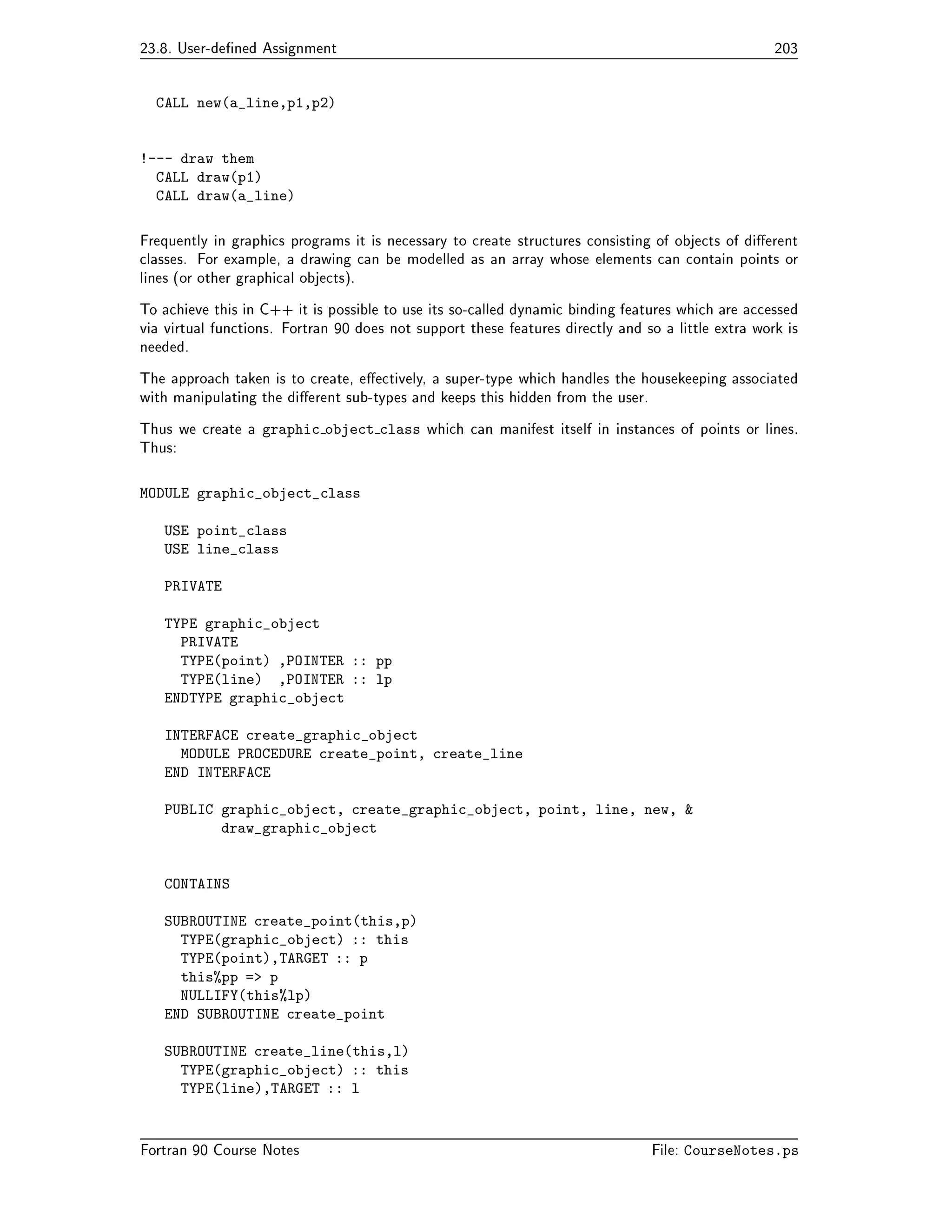 and also includes 
other desirable extensions Fortran  