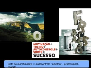 teste do marshmallow 1/3 autocontrole / amateur – professional /
esporte
&
 
