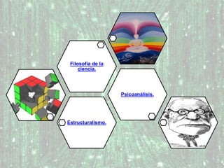 Estructuralismo.
Psicoanálisis.
Filosofía de la
ciencia.
 