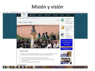 Misión y visión
 