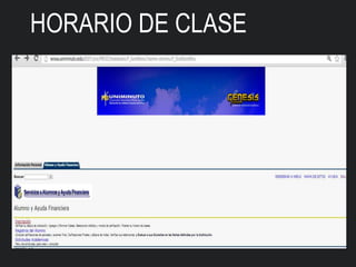 HORARIO DE CLASE
 
