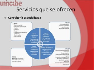 Servicios que se ofrecen
   Consultoría especializada
 