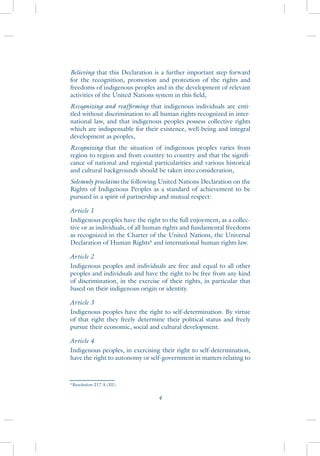 Declaration on the Rights of Indigenous Peoples | PDF