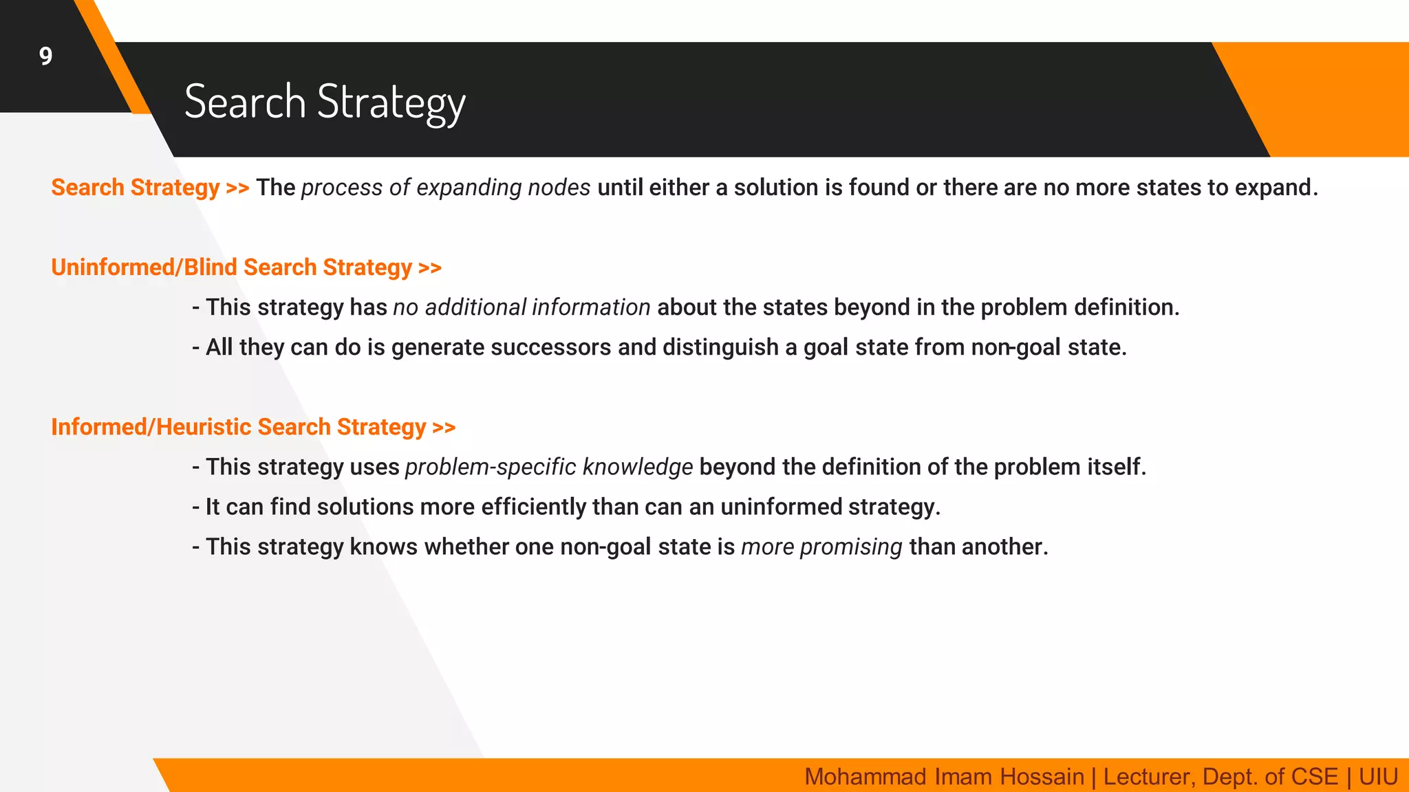 AI 3 | Uninformed Search | PDF