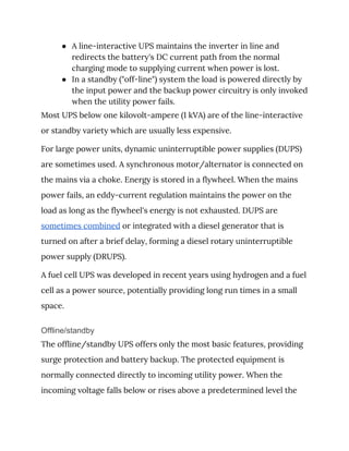 Dups System Uninterrupted power supply | PDF