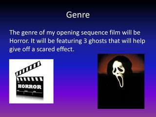 AS Media Horror Movie Presentation 'The Univited Visitors' | PPT