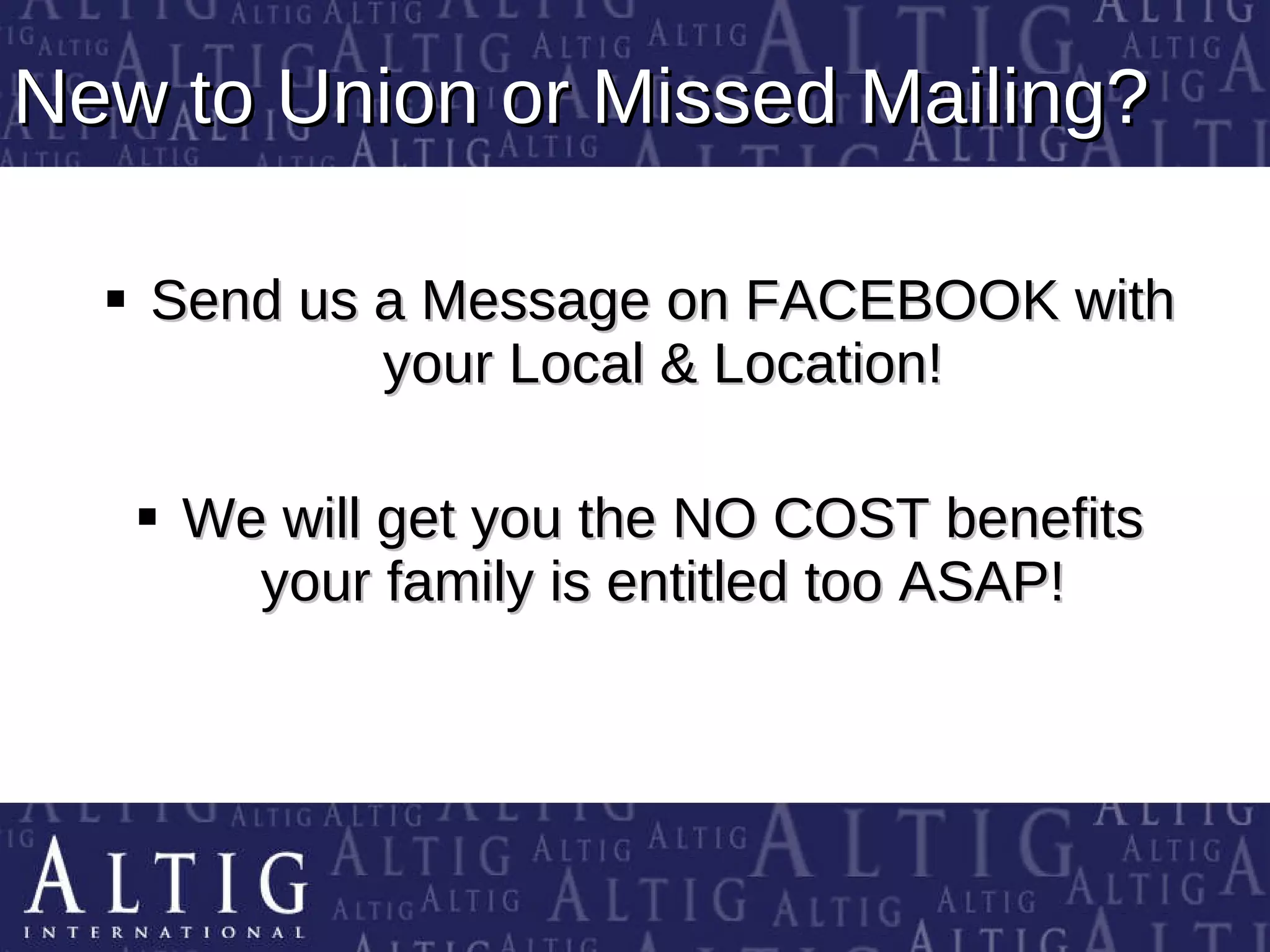Union Member Benefits Open Enrollment | PPT