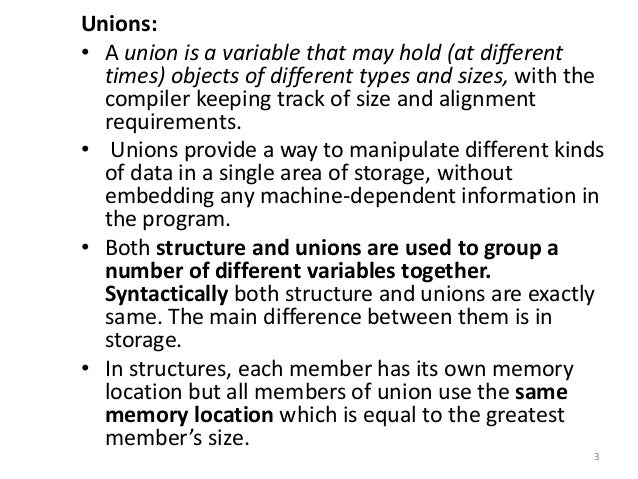 Union in C programming