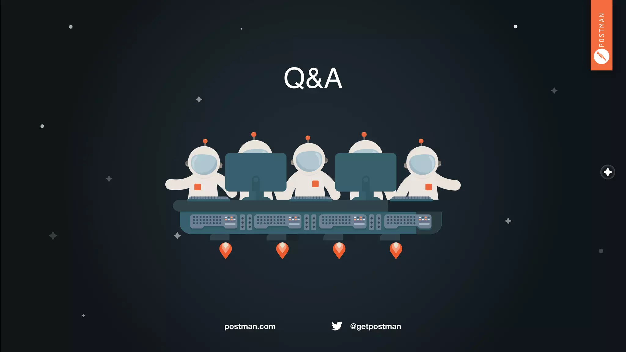 @getpostmanpostman.com
Q&A
 