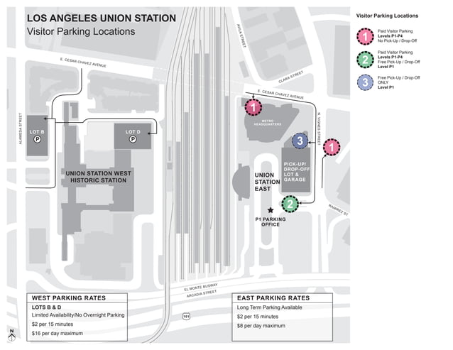 Union Station Parking Map