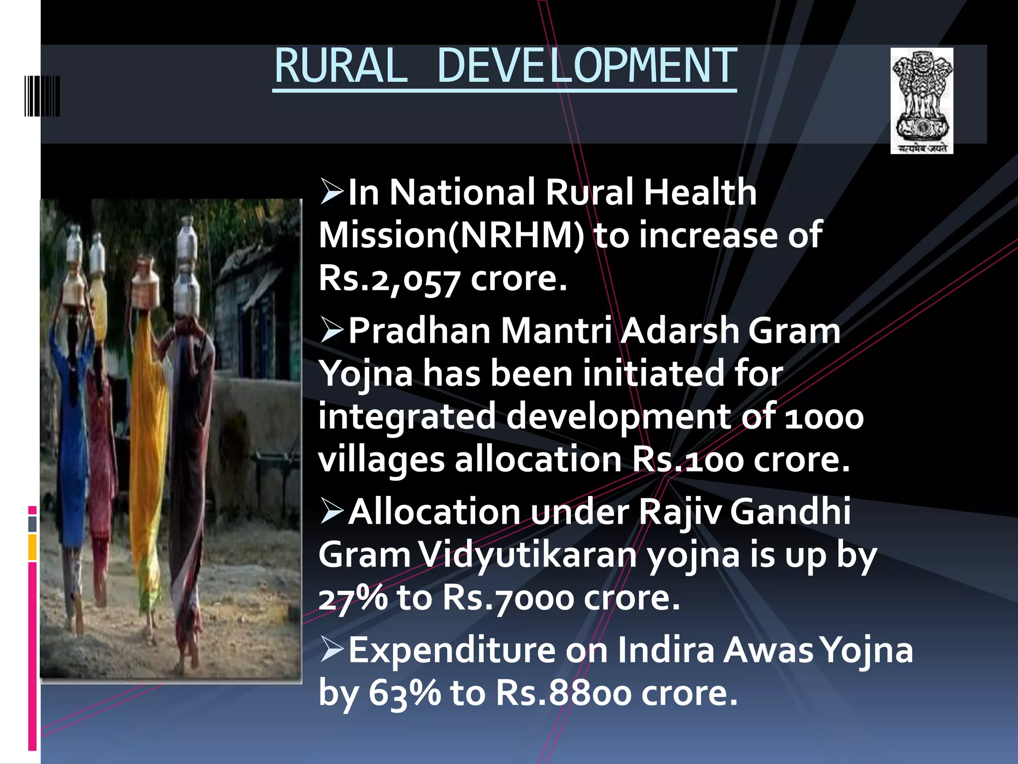 Energy, Infrastructure and Communication.