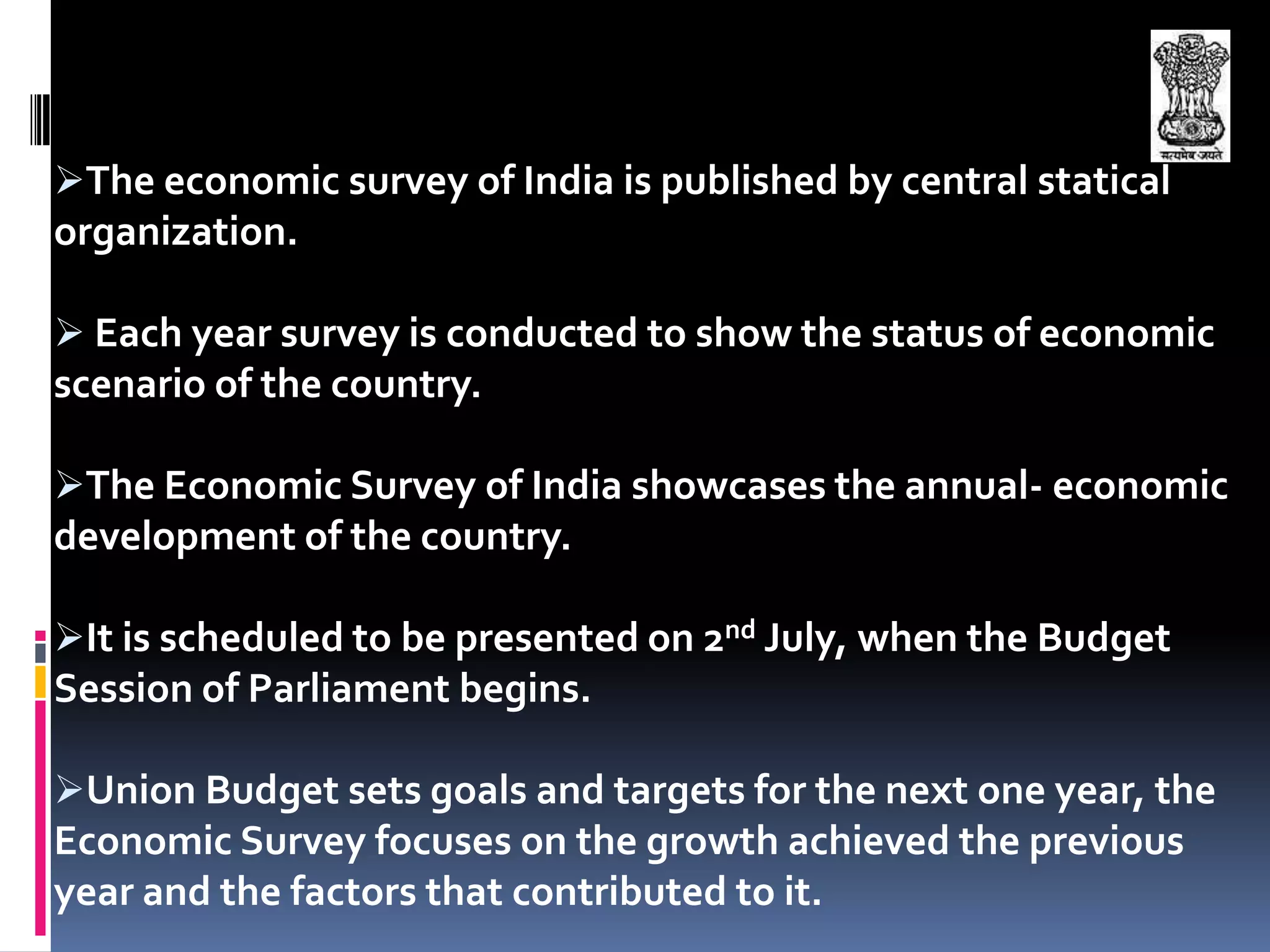  It is a political statement of the priorities set by the government.