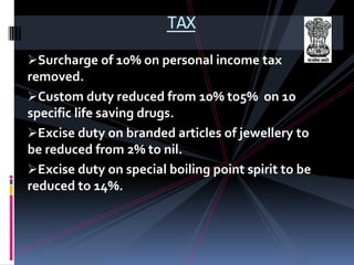 Financial Intermediate and Markets.STATE OF ECONOMYGDP to grow to 7.5 per cent in 2009-10. 