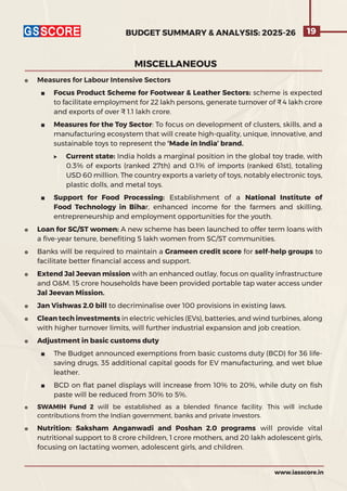 Union Budget 2025-26: Key Highlights & Analysis | PDF