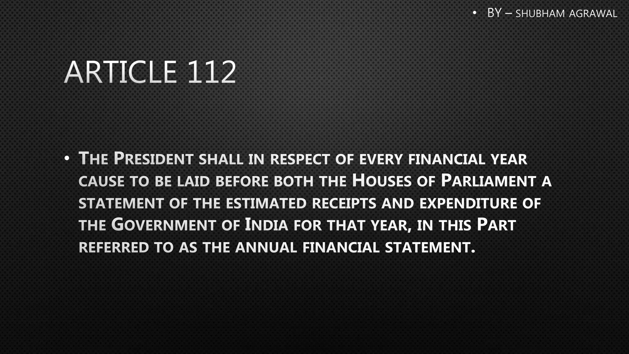 Union budget 2217 18 personal income-tax and article 112 | PPTX
