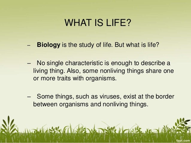 BIOLOGY THE STUDY OF LIFE