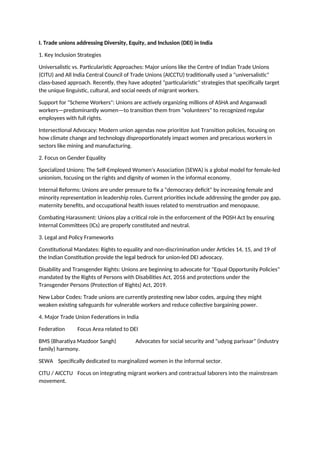 Role of Trade Unions in Facilitating Sustainable HRM | DOCX