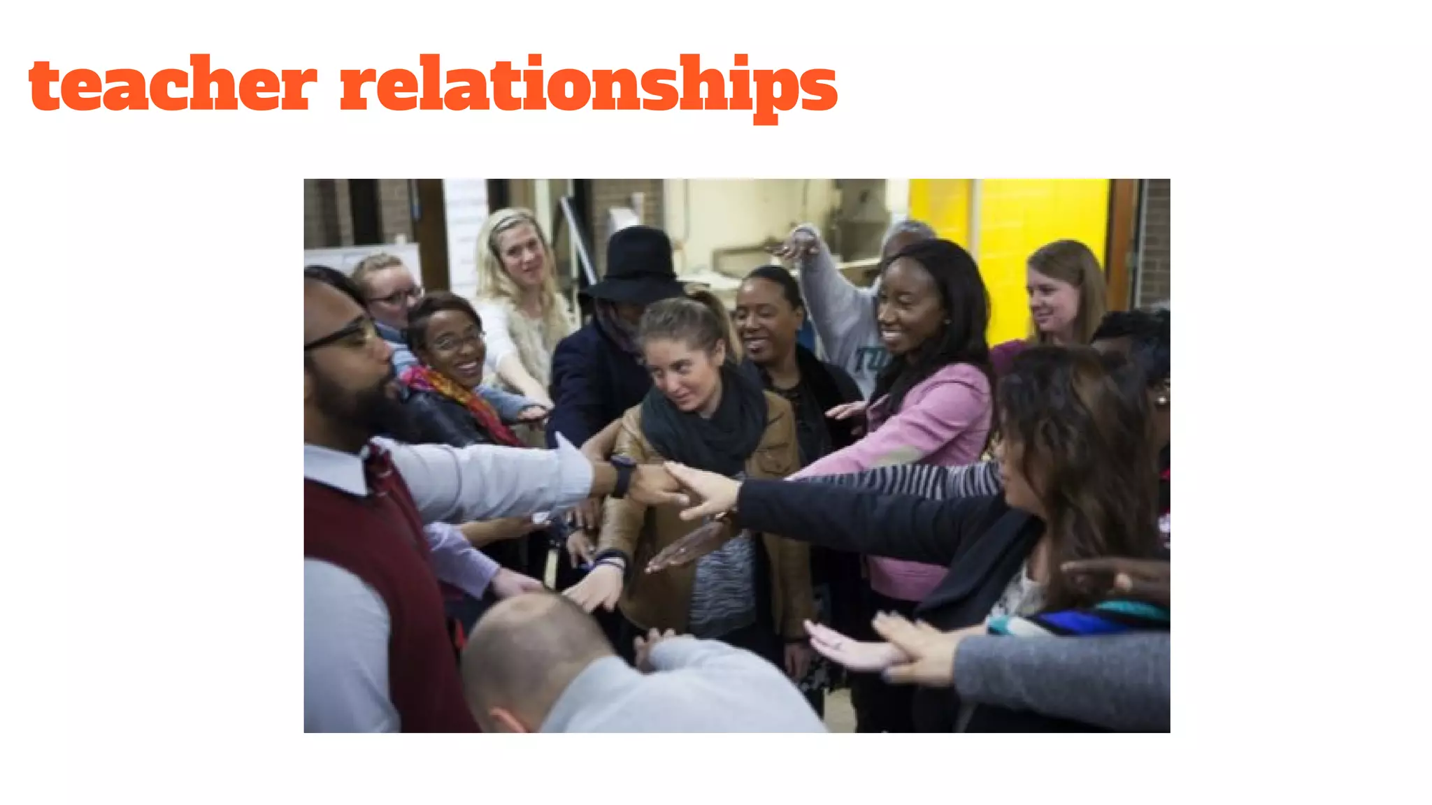 teacher relationships
 