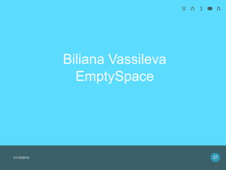 Biliana Vassileva
EmptySpace
01/10/2015 37
 