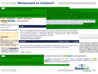 Monitorozzuk és irányítsuk? 