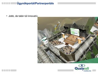 Ügynökportál/Partnerportáls Jobb, de talán túl innovatív 