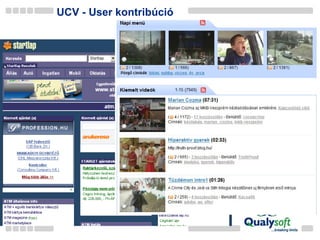 UCV - User kontribúció 